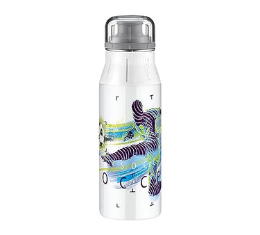 alfi KIDS BOTTLE 400ml, soccer, children's drinking bottle made of stainless steel, absolutely leak-proof with screw cap, lightweight and robust bottle, for carbonated drinks, no fingerprints, BPA-free on sale